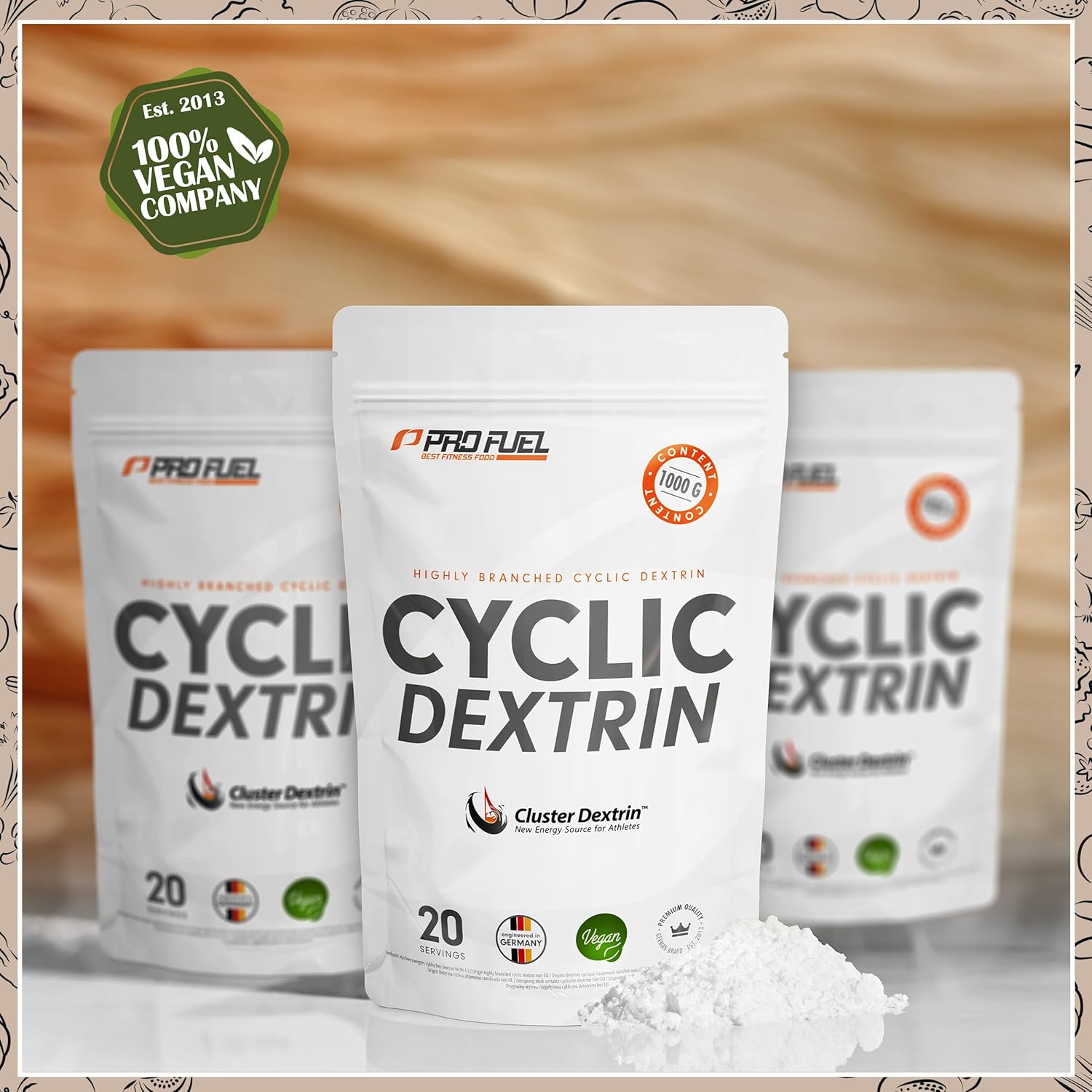 Thumbnail 3 de Cluster Dextrin 1kg Kohlenhydratpulver 20 Portionen