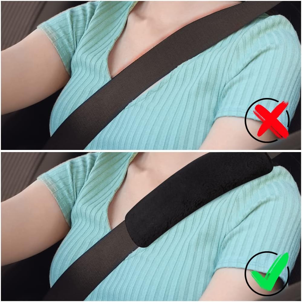 Thumbnail 4 de AOMIG Soft Car Seat Belt Pad Cover (2 Pack) – Universal Comfort & Protection