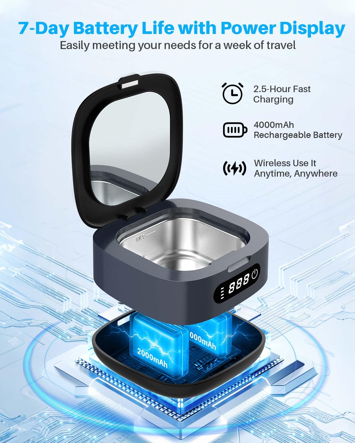 Detalle de Voraiya Ultrasonic Retainer Cleaner 166 mL