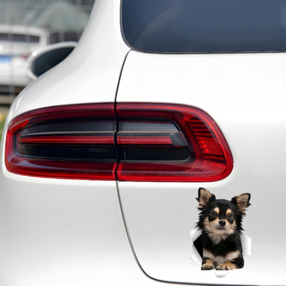 Thumbnail 2 de TIZIKJ Chihuahua Auto-Aufkleber 3D 18 cm