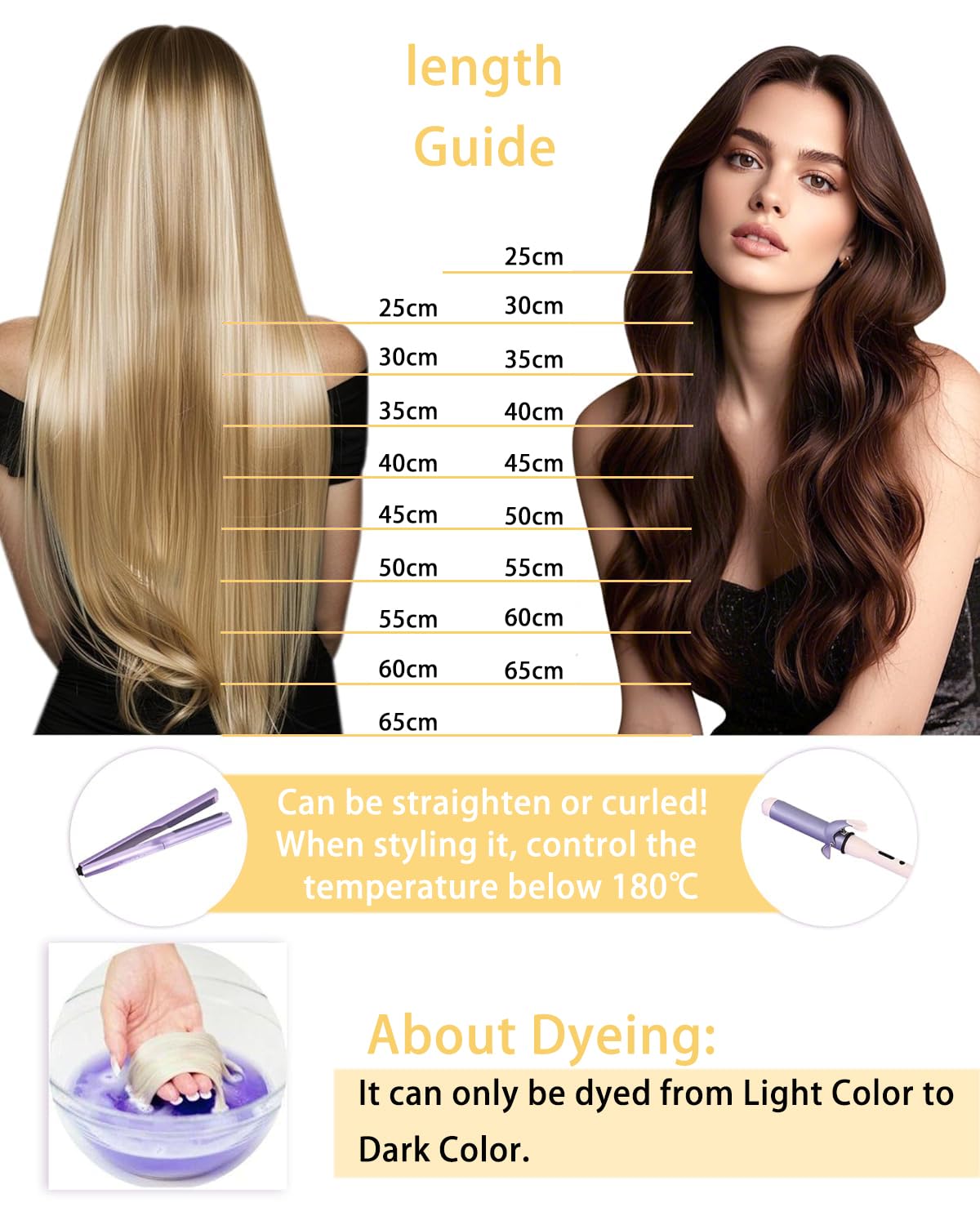 Detalle de Hetto Tape Extensions Echthaar, Aschblond, 50 cm – 20 Stücke, 50 g, 100% Remy Haar