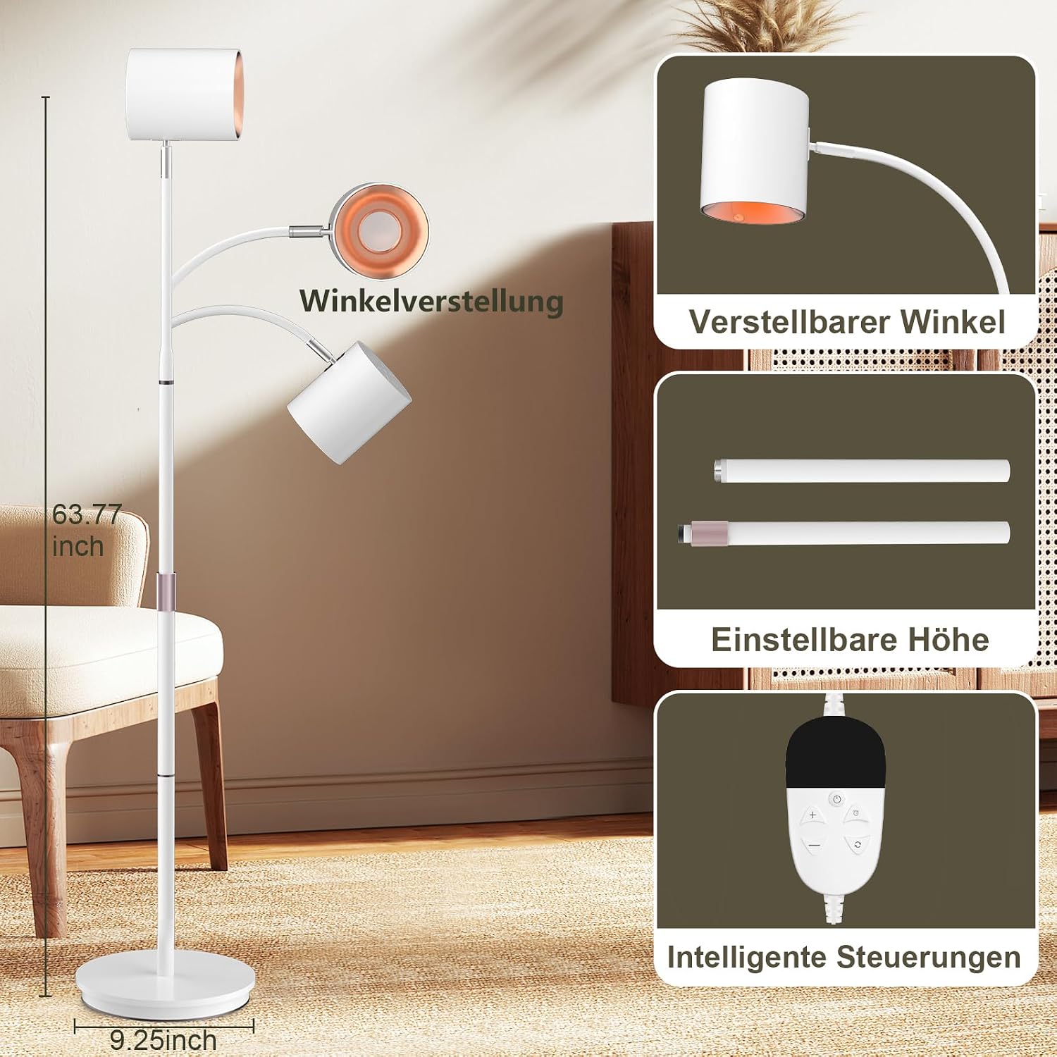 Thumbnail 6 de Relhafethy Floor Rotlichtlampe 660/850/940 nm
