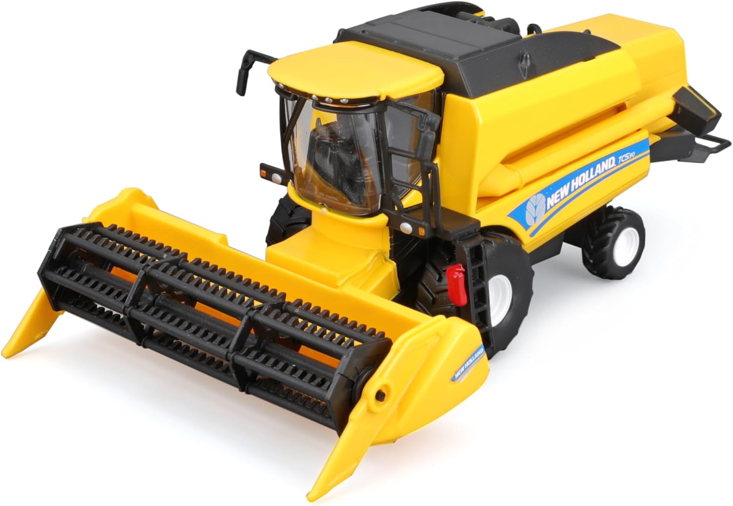 Bburago New Holland TC 5.90 Mähdrescher – gelber Bauernhof-Spielzeugtraktor mit Schwungrad-Antrieb