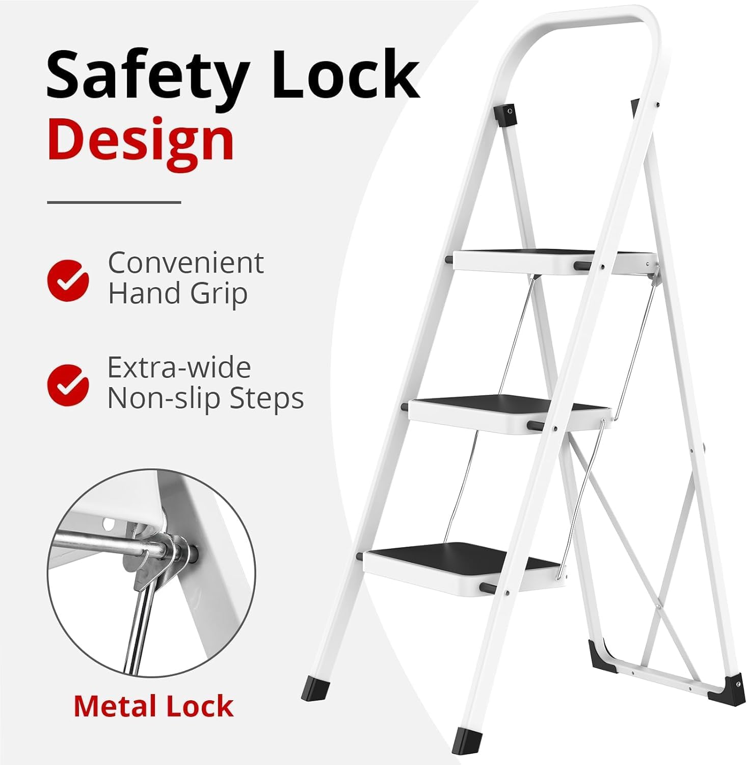 Detalle 2 de HBTower 3-Step Ladder