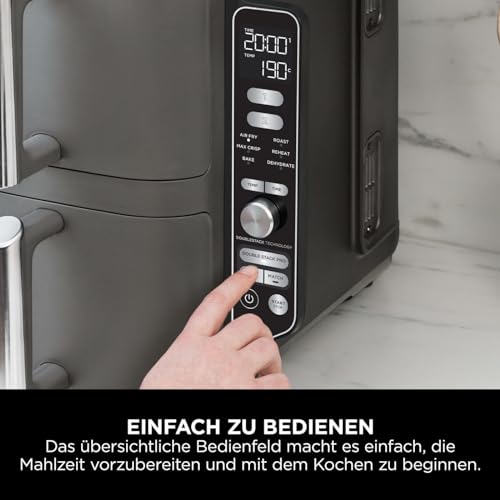 Thumbnail 8 de Ninja Double Stack XL Heißluftfritteuse – 9,5 L, 4 Ebenen, Grau