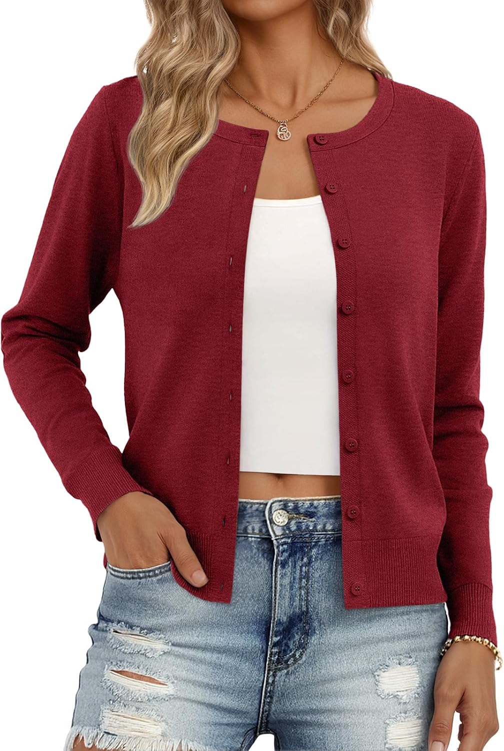 Thumbnail 6 de Trendy Queen Lightweight Cardigan Sweater for Women 2026