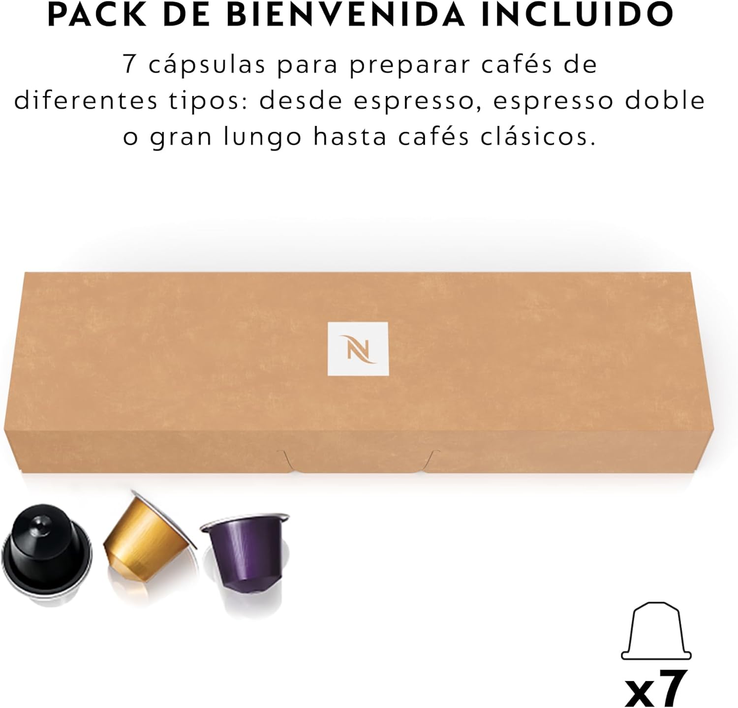 Thumbnail 4 de Nespresso De'Longhi Inissia EN80.B — cafetera cápsulas, 19 bar
