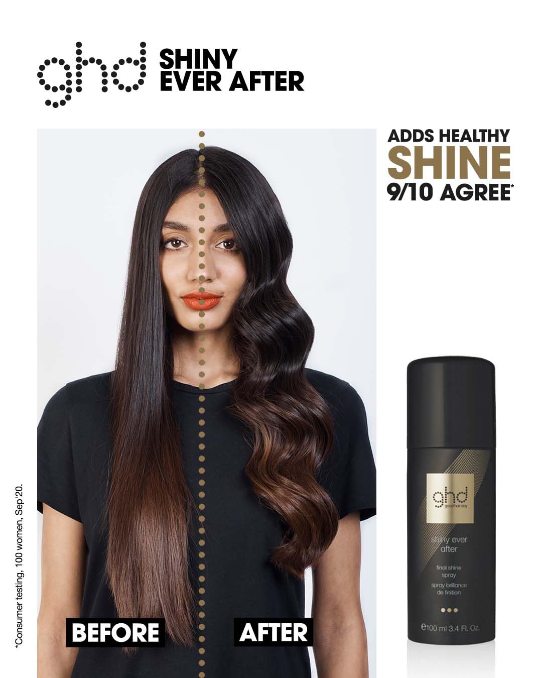 Thumbnail 2 de ghd shiny ever after – Final Shine Spray: Glanzspray für alle Haartypen (100 ml)