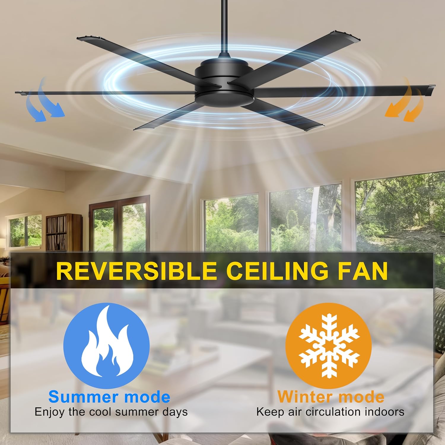 Detalle de Ohniyou Ceiling Fan 60-Inch