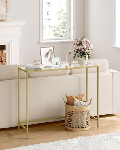 Detalle 2 de VASAGLE LGT26G Mesa de Consola con Tablero de Vidrio