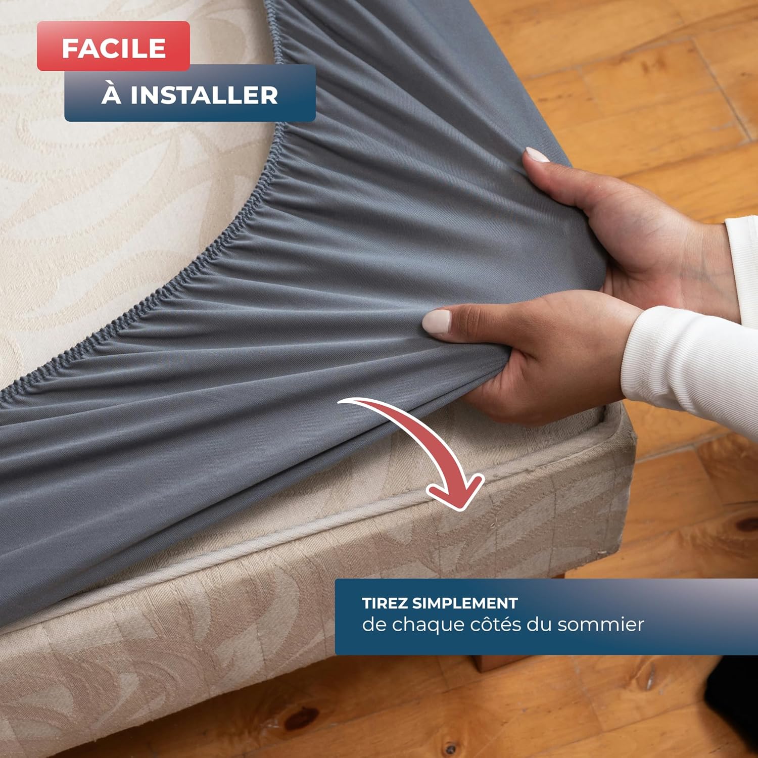 Thumbnail 2 de Wrappybag Cache-Sommier 90 x 190 cm – Rénovez et Modernisez Votre Sommier
