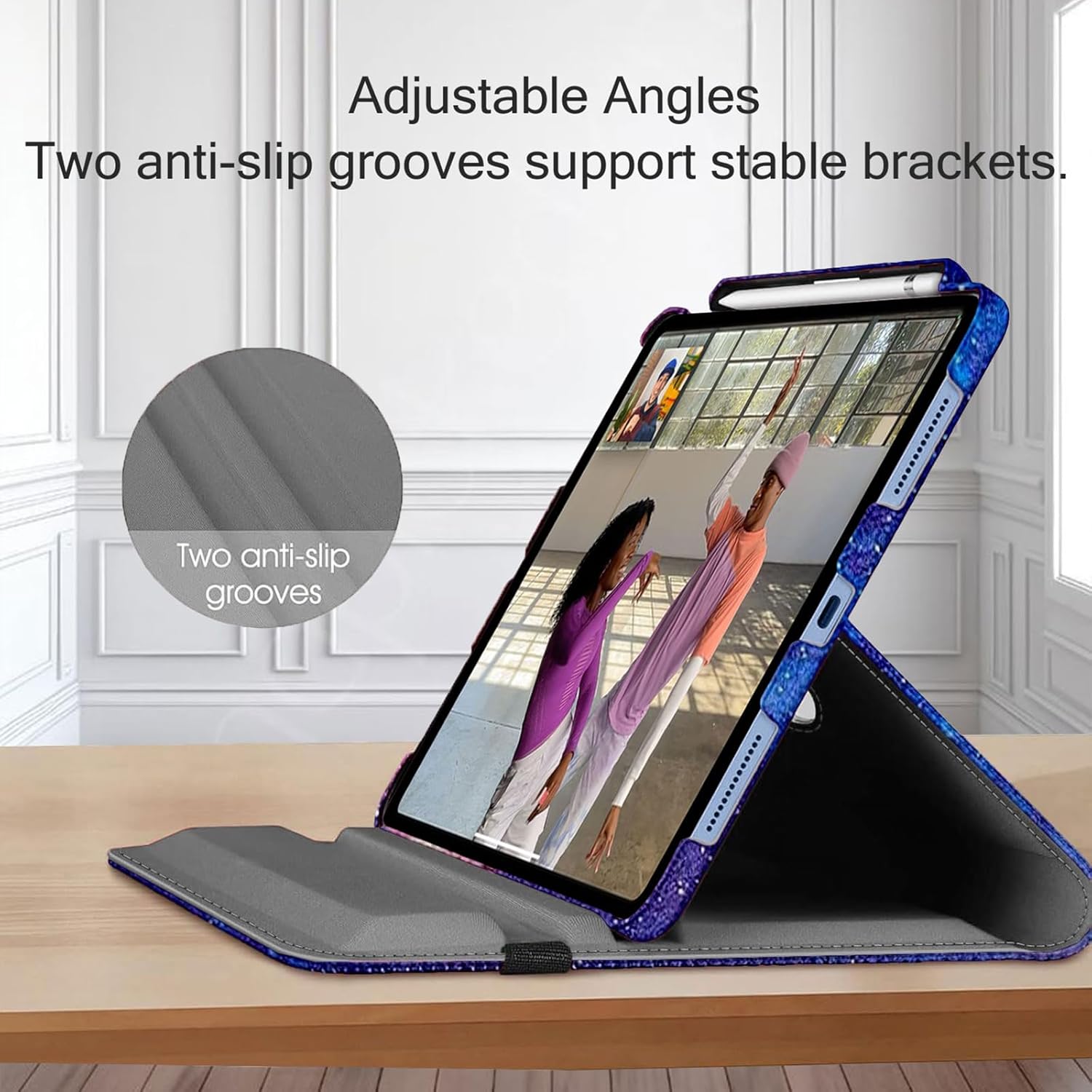 Thumbnail 5 de GALTD iPad A16 Case (10.9-inch & 11-inch) with Auto Wake/Sleep, Pencil Holder and 360° Rotating Stand