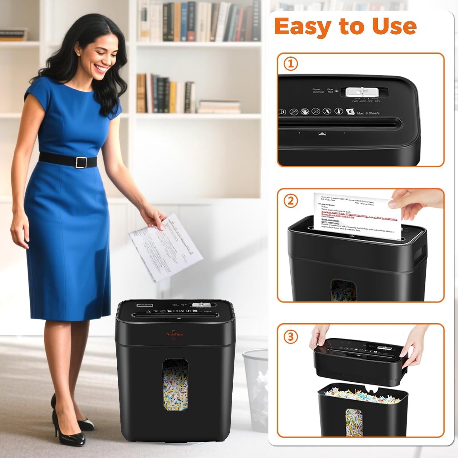Thumbnail 6 de VidaTeco Cross-Cut Shredder 11.5L