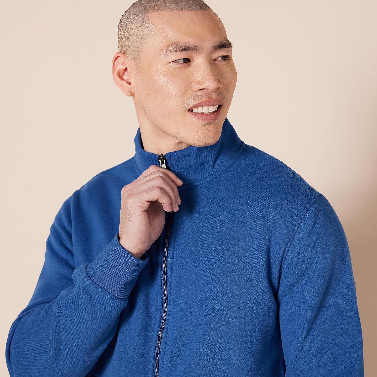 Thumbnail 2 de Amazon Essentials Felpa in pile con zip e collo a lupetto per uomo – vestibilità classica
