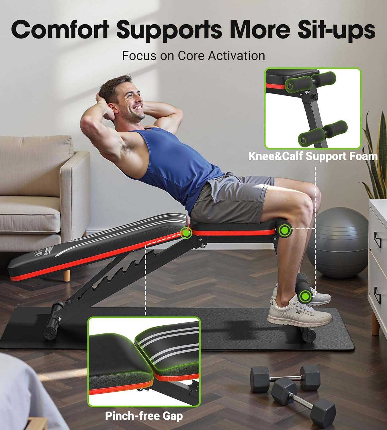 Thumbnail 5 de FLYBIRD Multifunktionale Hantelbank 318 kg 🏋