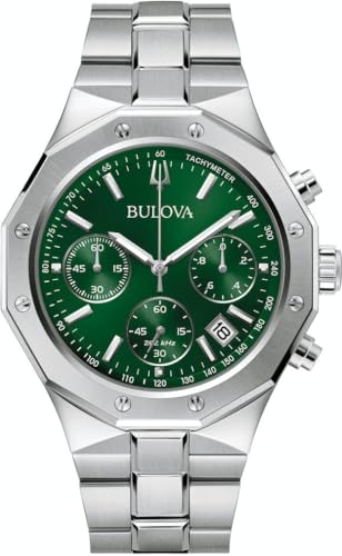 Detalle de Bulova 96B409 Analogico con Bracciale Argento – Orologio Chronograph 44 mm