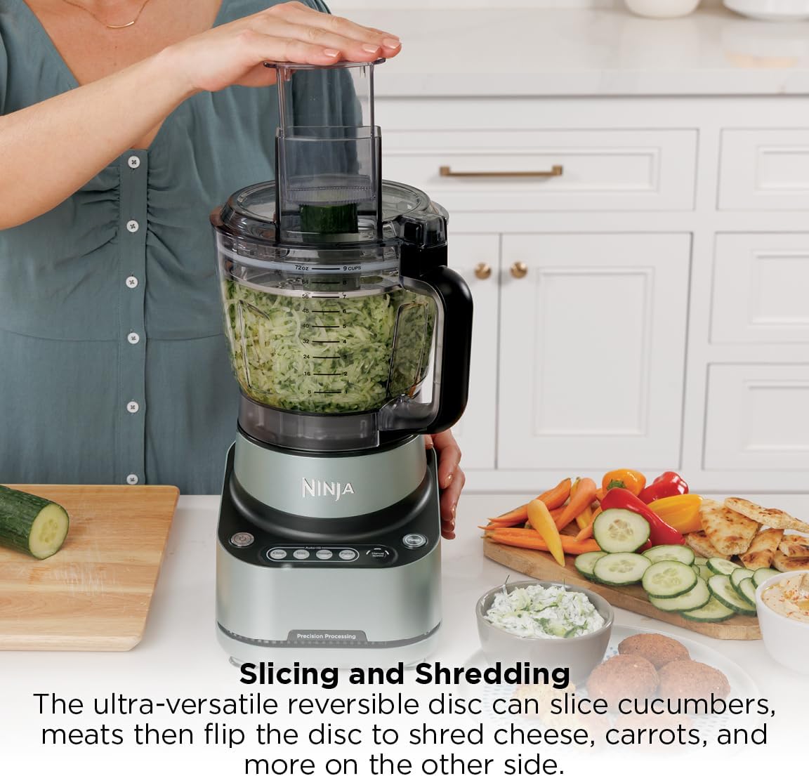 Thumbnail 6 de Ninja 9-Cup Food Processor (BZ601) with 1000W Peak Power and Auto-IQ