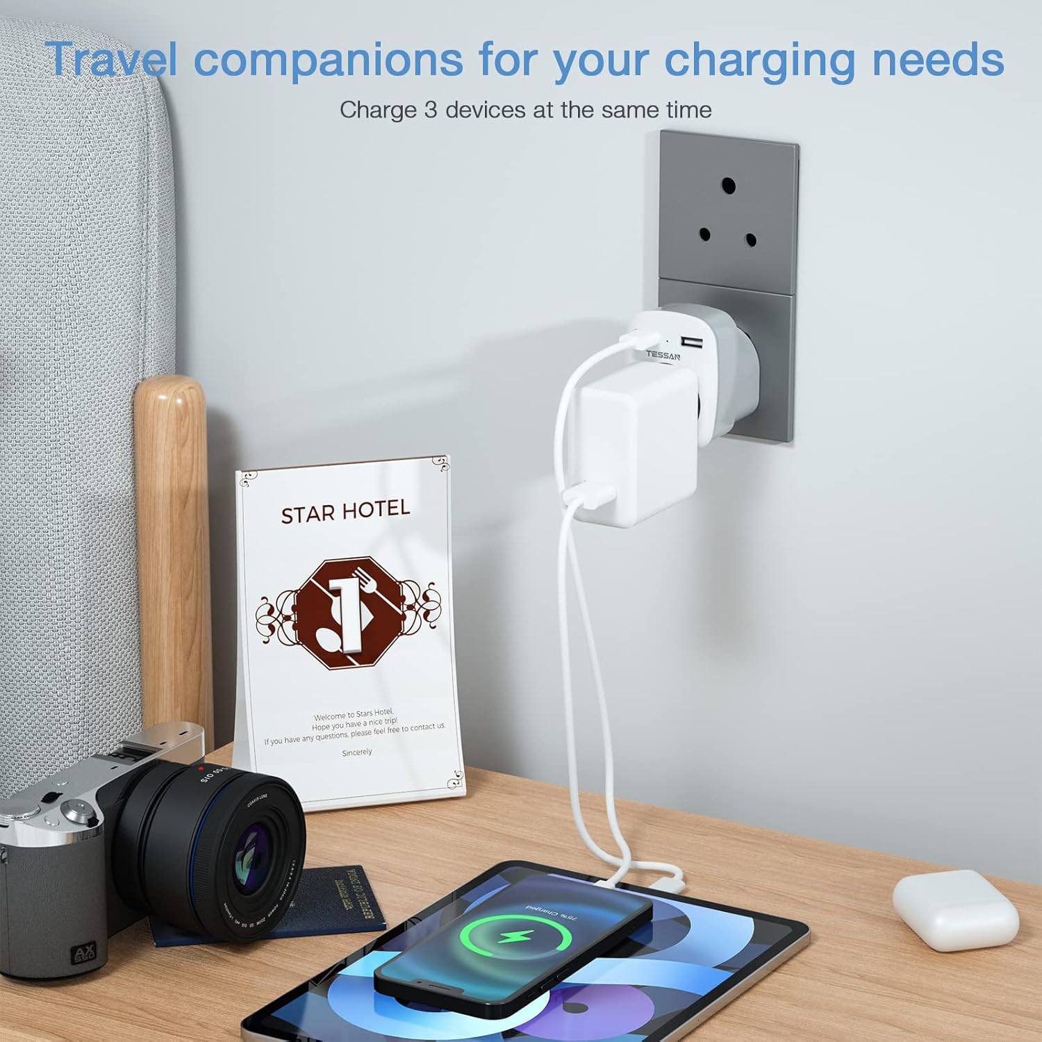 Thumbnail 4 de TESSAN Adaptador M con 2 USB para Sudáfrica y más 🔌