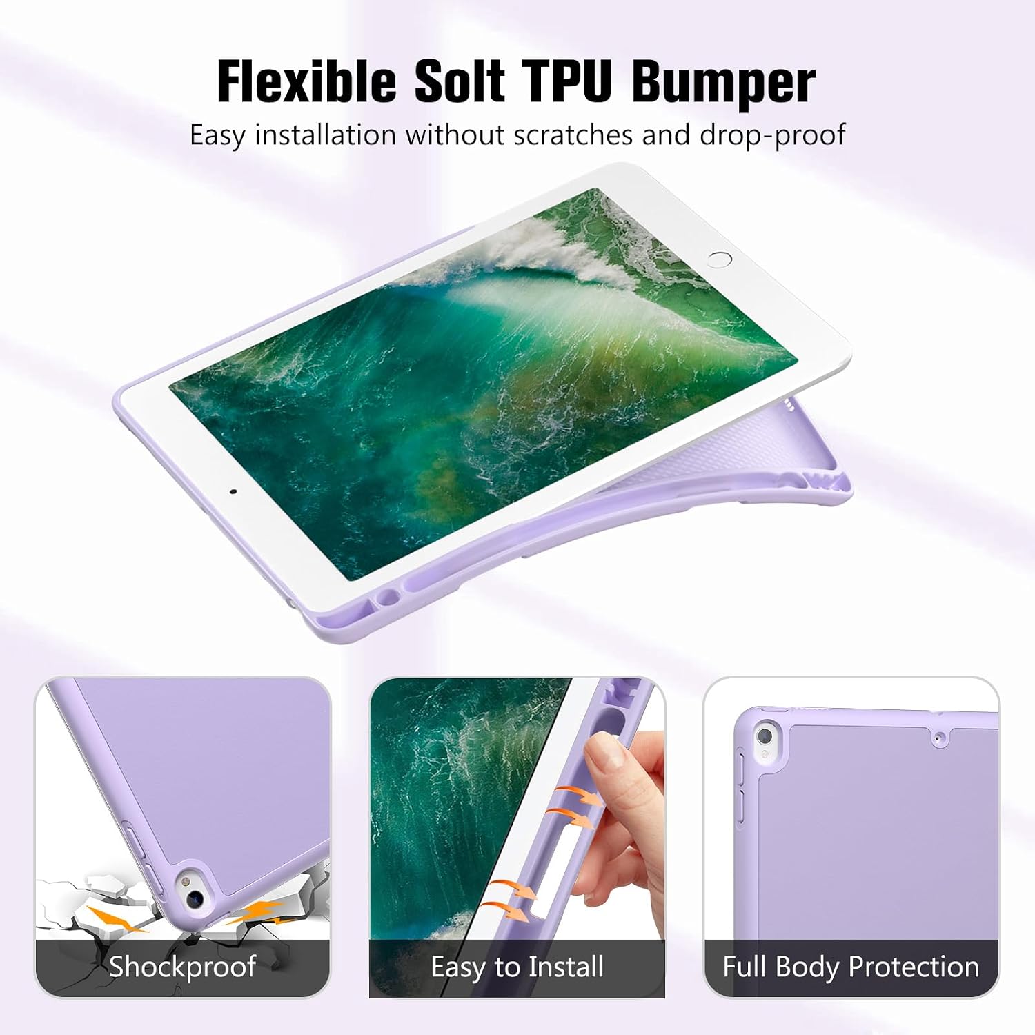 Detalle 1 de ProCase Hülle iPad Air 3 10,5" dünn Lila