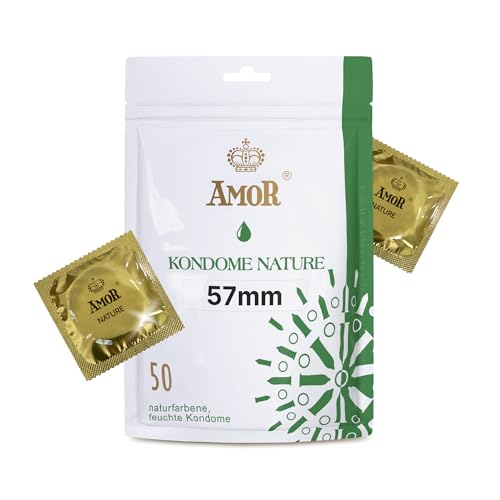 Detalle de Préservatifs AMOR NATURE Premium, 50 pièces, Ø 57 mm ⚙