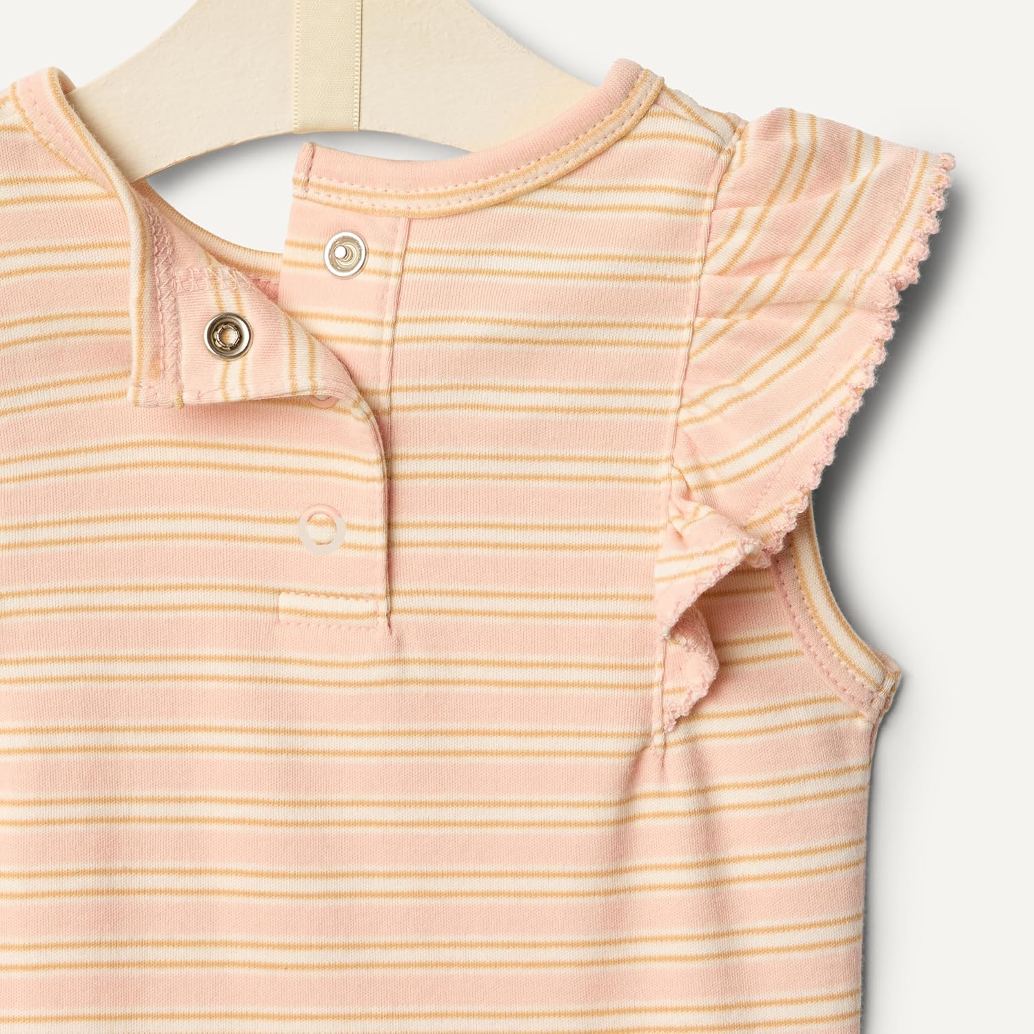 Thumbnail 3 de Lot de 2 bodies bébé fille en coton Amazon Essentials x Sofia Grainge : manches volantées et détails brodés