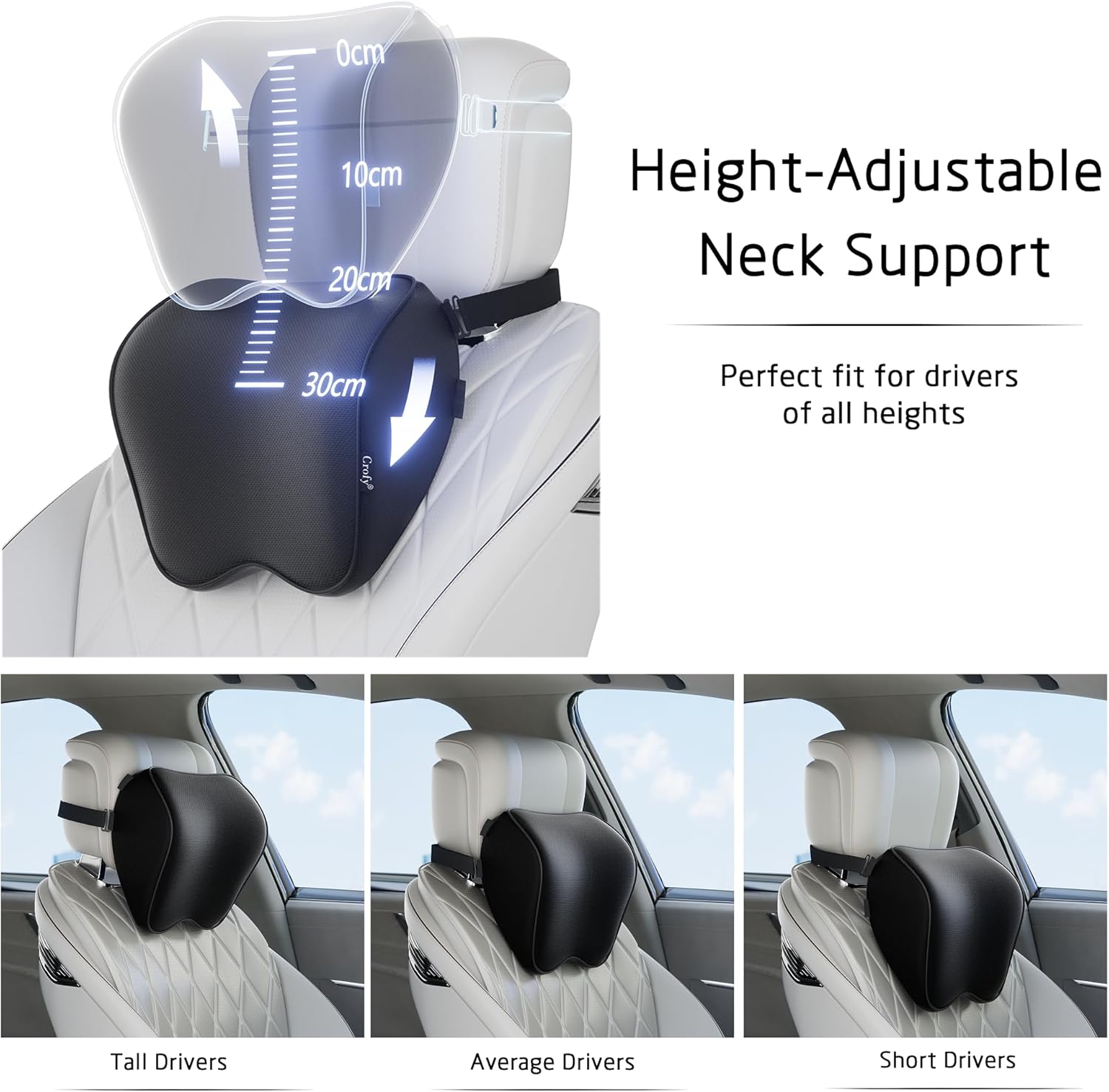 Thumbnail 1 de Crofy Car Neck Pillow 4.7-inch memory foam