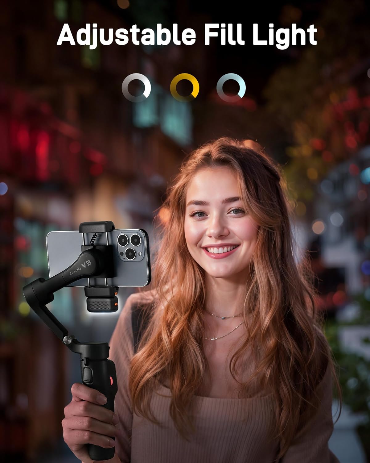 Thumbnail 6 de hohem iSteady V3 stabilizzatore per smartphone con tracker AI magnetico, treppiede integrato e controller rimovibile