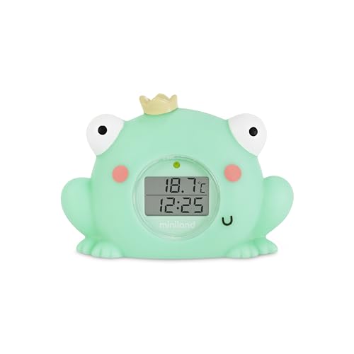 Detalle de Miniland Termómetro de baño rana multicolor para bebé