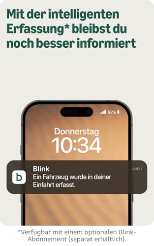 Detalle 2 de Blink Outdoor 2K+ Kamera mit Blink Videotürklingel 2K+ Batterie – Weiß, inkl. Sync Module Core