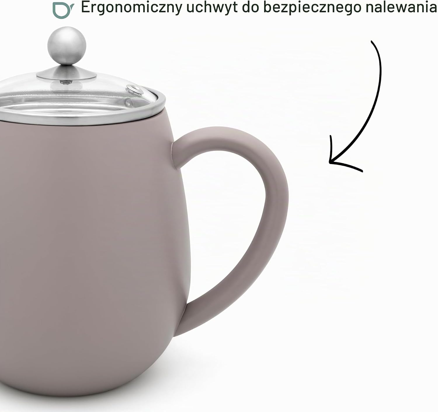 Detalle 1 de Bredemeijer Duet Eva 111016 – dzbanek do herbaty 1,1 l, podwójne ścianki
