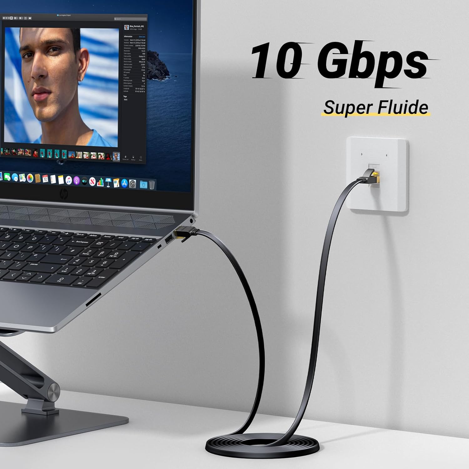 Thumbnail 1 de UGREEN Cat 7 Câble Ethernet 8M 🔌