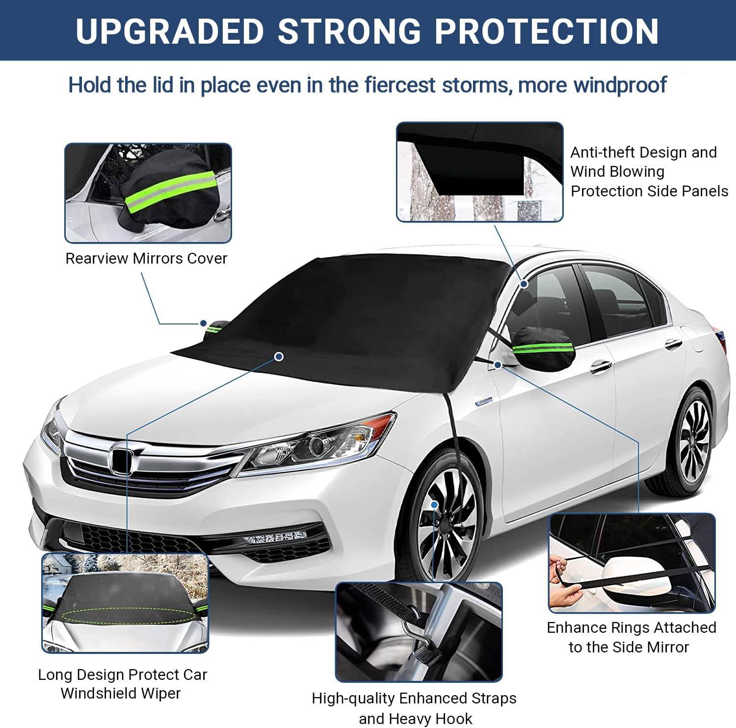 Detalle de EcoZoro Windshield Snow Cover 74x47