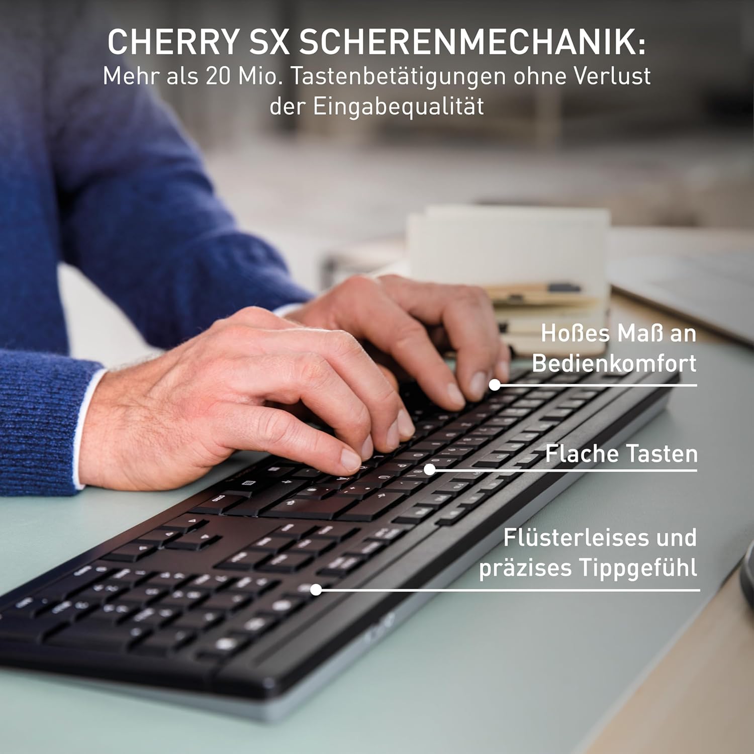 Thumbnail 1 de Cherry Stream Desktop Comfort Tastatur 2,4 GHz