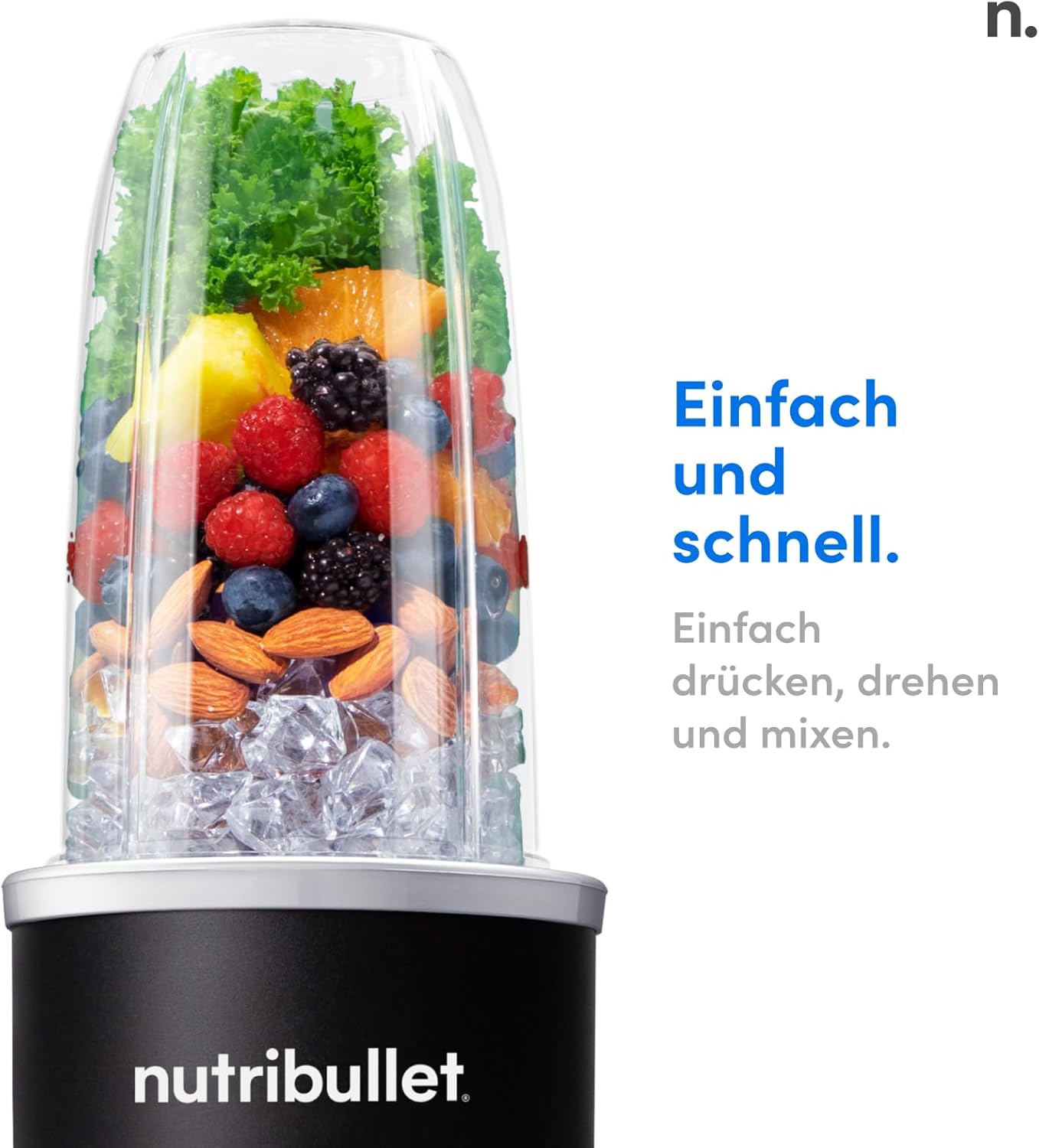 Detalle de Nutribullet Pro 1200 Mixer 1200 W schwarz