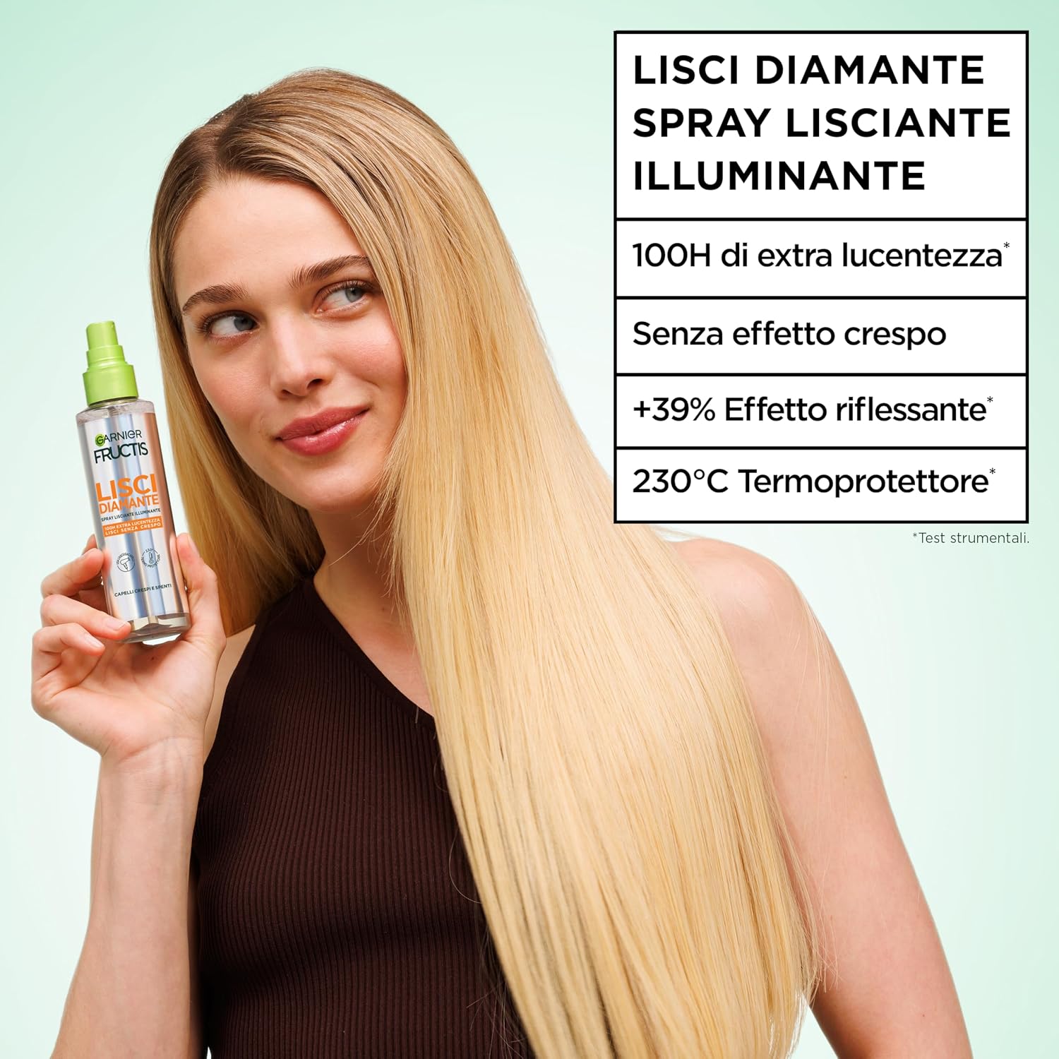 Thumbnail 5 de Garnier Fructis Diamond Sleek Spray Lisciante per capelli indisciplinati, 150 ml