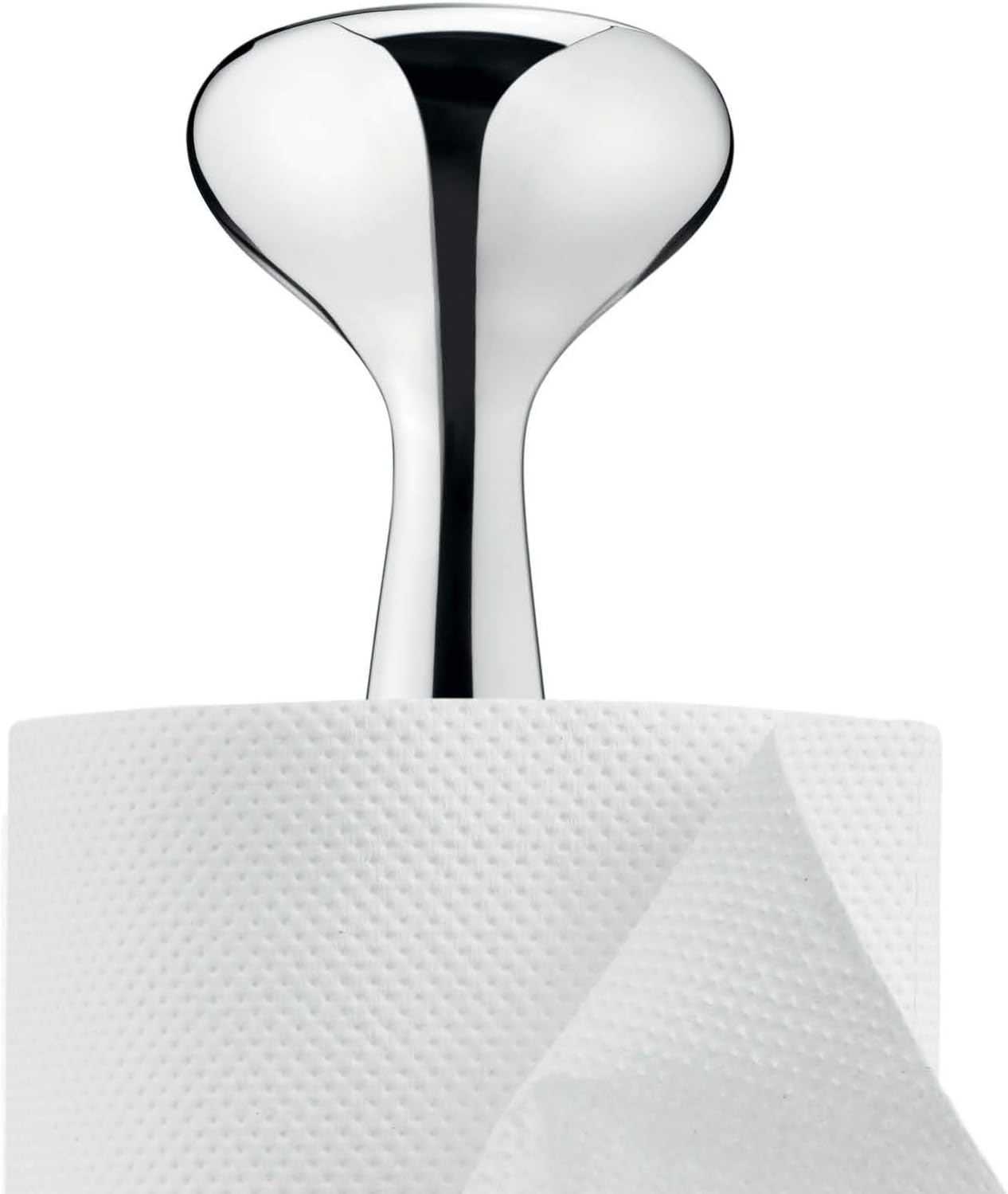 Detalle de Georg Jensen Alfredo 3586202 Stainless Steel Kitchen Roll Holder, Silver