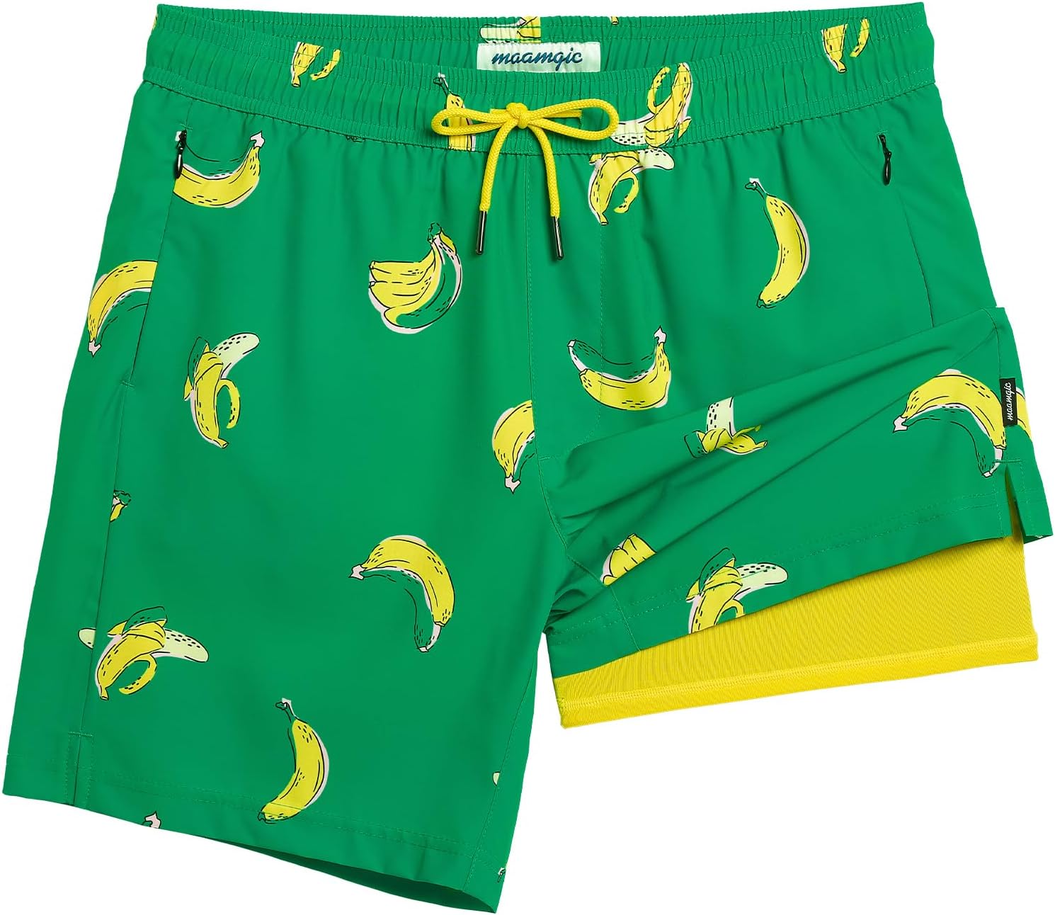 Detalle de maamgic 2-in-1 Mens Swim Trunks 7-inch board shorts