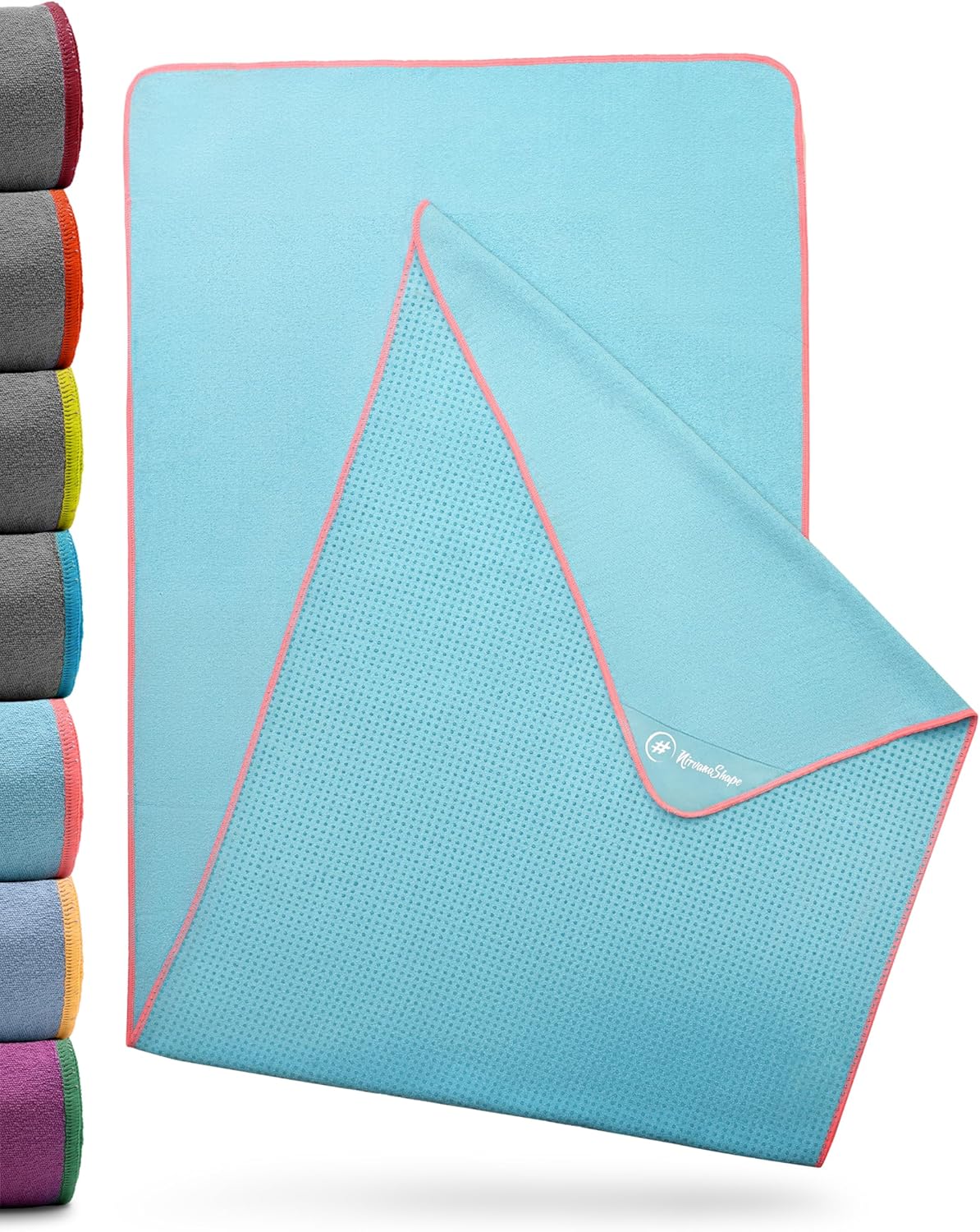 Thumbnail 6 de NirvanaShape Serviette de Yoga antidérapante (185 x 63 cm) — hygiénique et polyvalente
