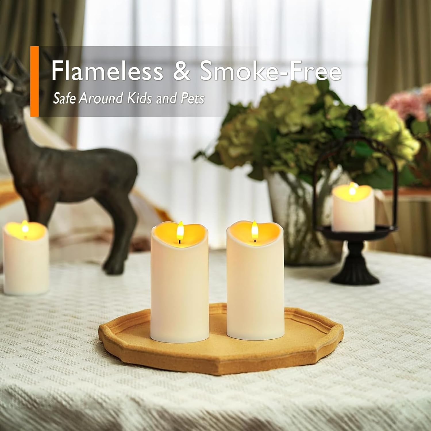 Thumbnail 5 de Homemory 3" x 6" Outdoor Waterproof LED Candles