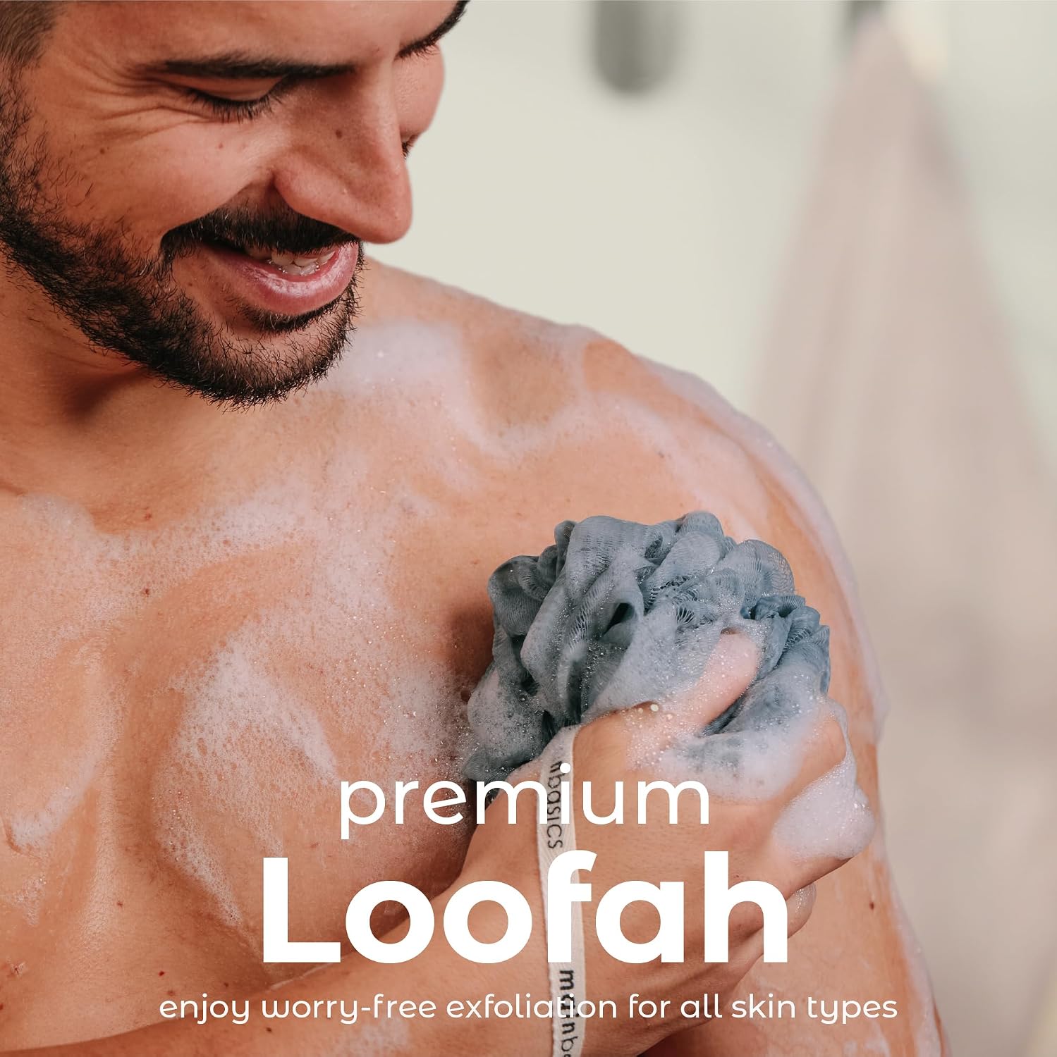Detalle 2 de MainBasics Loofah Pouf Set of 3