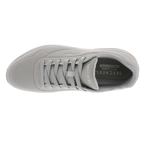 Detalle de Skechers Uno Stand On Air (LTGY) para hombre, zapatillas con cordones y suela de caucho