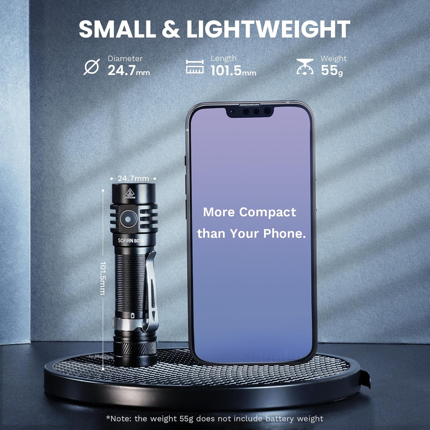 Thumbnail 1 de Sofirn SC18 torcia LED ricaricabile IP68 da campeggio ed emergenza, fino a 1800 lm, USB-C