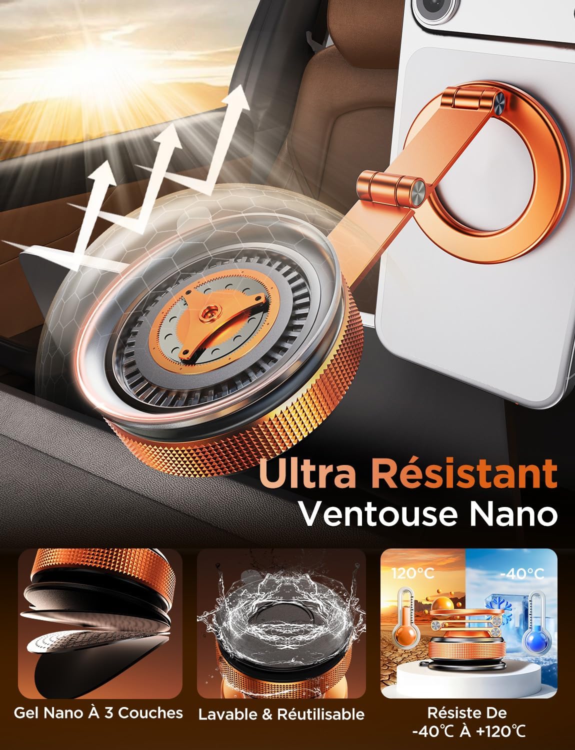 Detalle 2 de MSXTTLY Vmag S3 Support voiture magnétique 2026