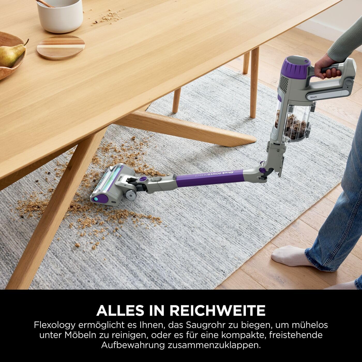 Thumbnail 4 de Shark PowerDetect Akku-Staubsauger (kabellos) mit Flexology-Knickrohr, DuoClean Detect & Anti-Hair-Wrap-Plus