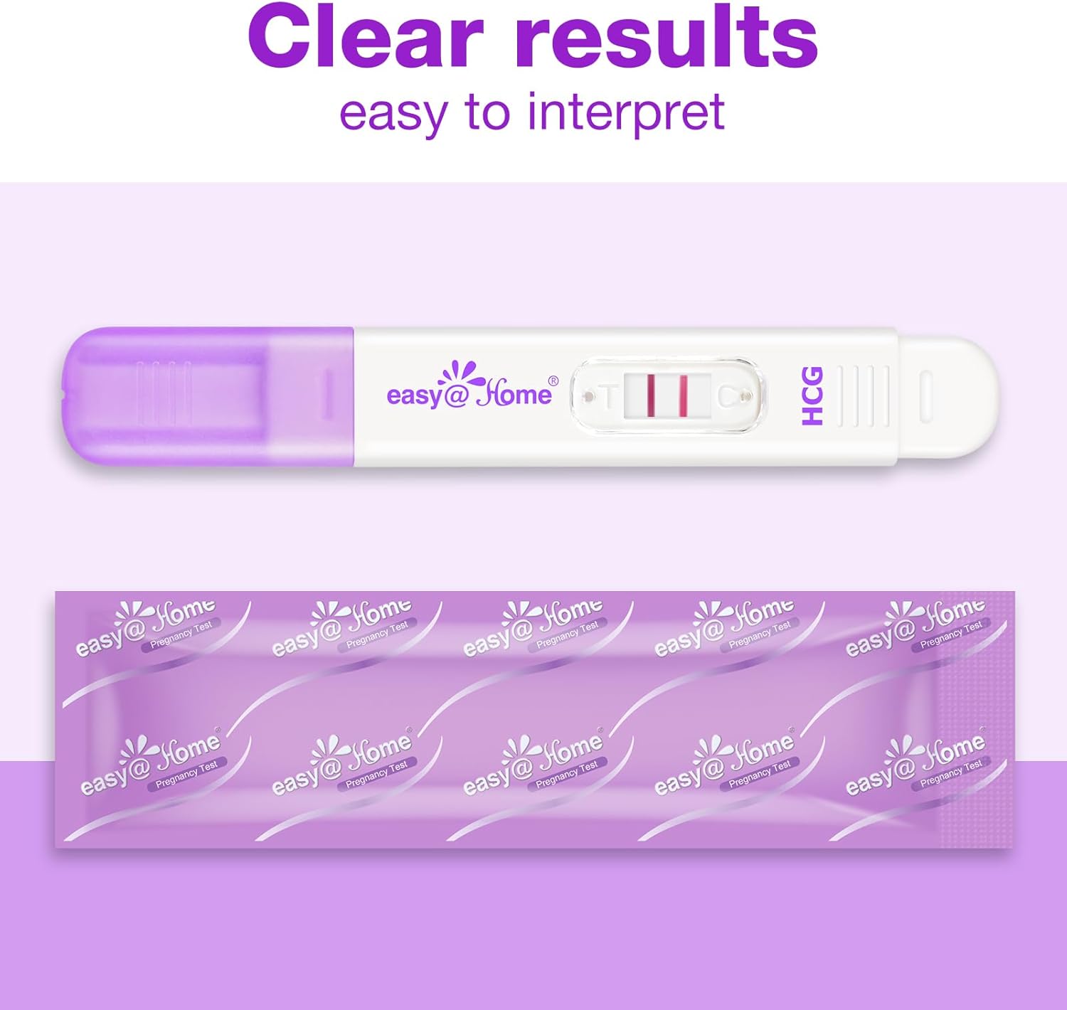 Thumbnail 1 de Easy@Home 5x Pregnancy Test 10 mIU/mL