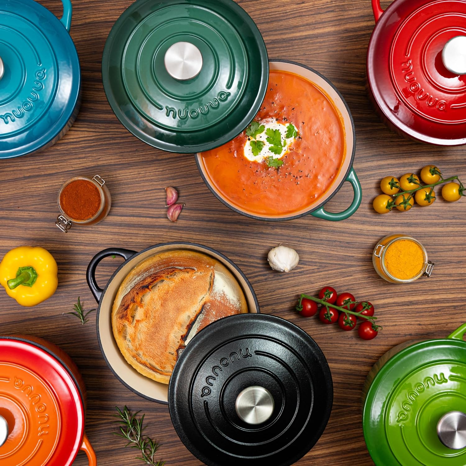 Thumbnail 3 de Nuovva 5-Quart Cast Iron Pot 24cm
