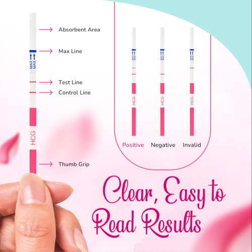 Detalle de Clinical Guard Pregnancy Tests Strips — 25 Count, Sensitive & Fast HCG Test Strips for Home Use