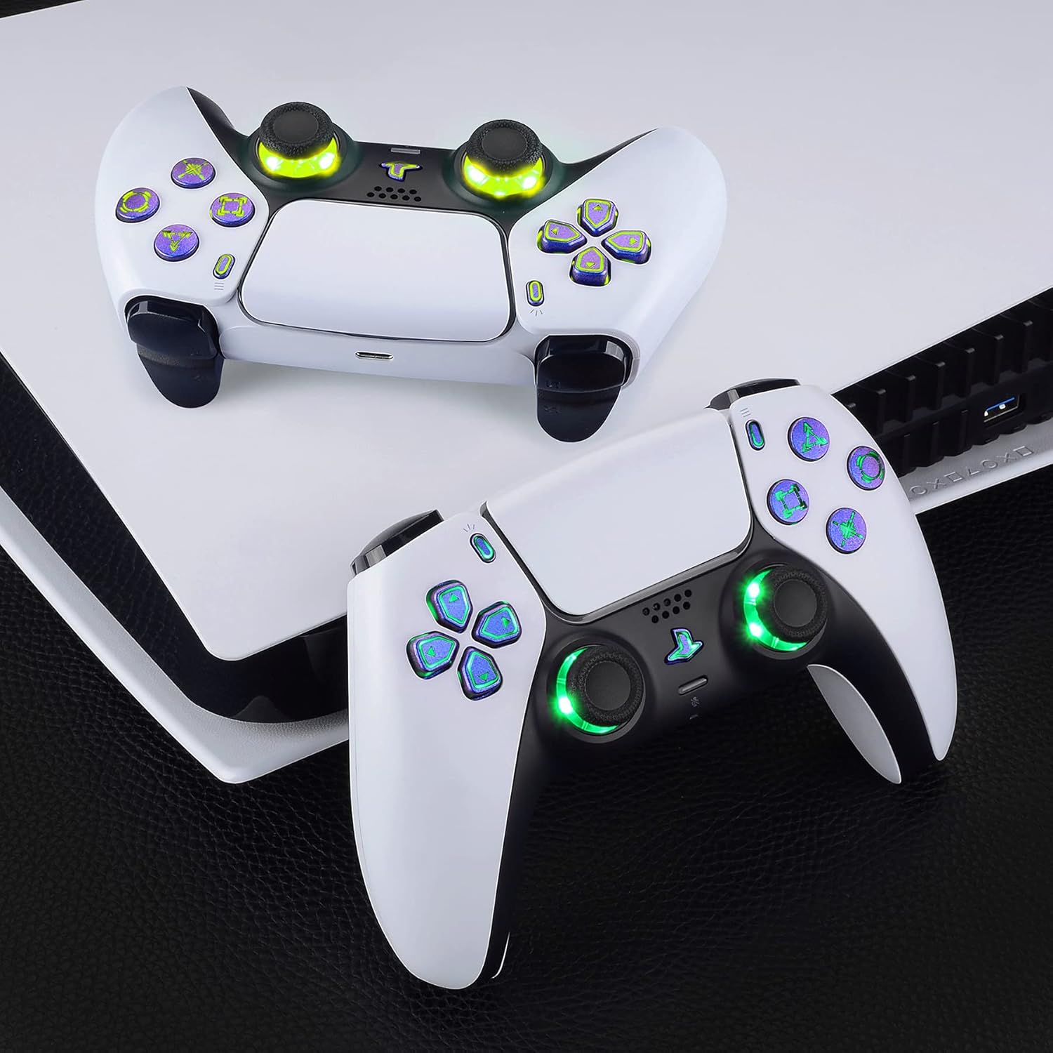 Thumbnail 5 de eXtremeRate 7 Colors 9 Modes LED Kit for PS5 Controller (BDM-030/040/050) – Dpad, Face Buttons, and 2 Thumbsticks