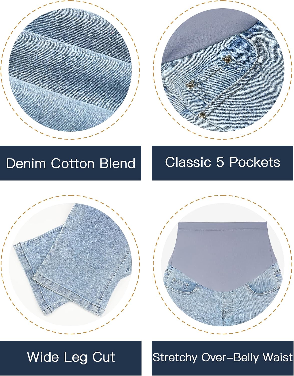 Detalle 2 de fitglam Maternity Jeans Straight Leg S
