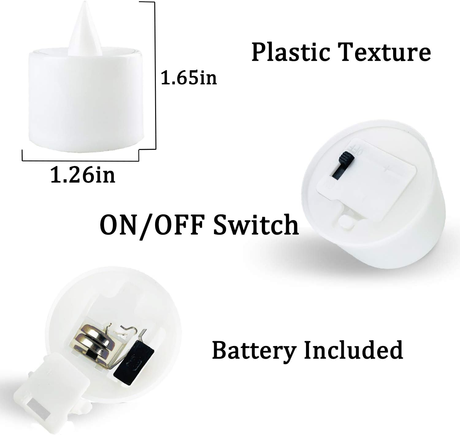 Thumbnail 2 de FANSIR LED Tea Light Candles (24-pack) – flameless battery tea lights for parties and home décor